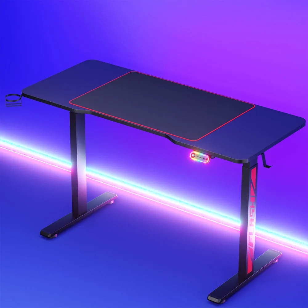 140cm Gaming Desks Standing Desk Motorised - Black