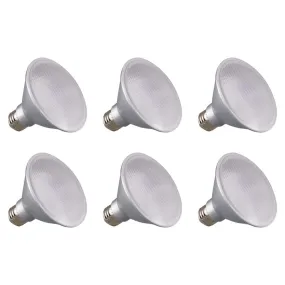 15W - PAR38 LED - 3500K - 60 deg. Beam Angle - Medium base - 120V - 6PK