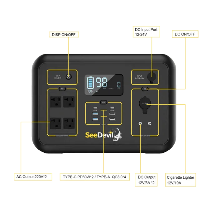 2000w 2131Wh Portable Power Station