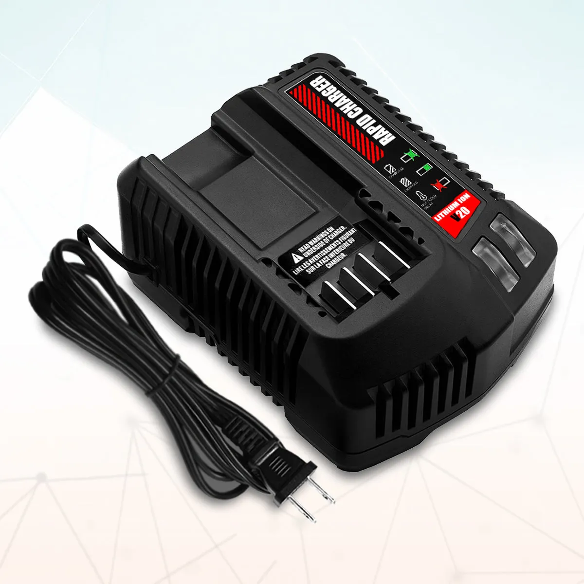 20V V20 Battery Charger CMCB104 for Craftsman V20 20V 6Ah CMCB206 4Ah CMCB204 5Ah CMCB205 9Ah CMCB209 2Ah CMCB202 CMCB201 V20 Lithium Battery Charger