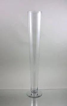 32"Clear Pilsner/Cone/Trumpet Vase -TRU5