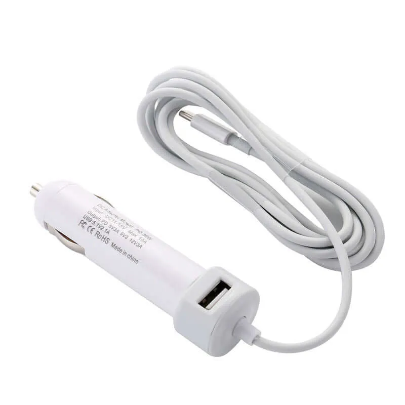 36W USB C Type C Car Charger Adapter with one USB Port