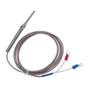 50mm thermocouple probe type temperature sensor K type 0-400℃ stainless steel