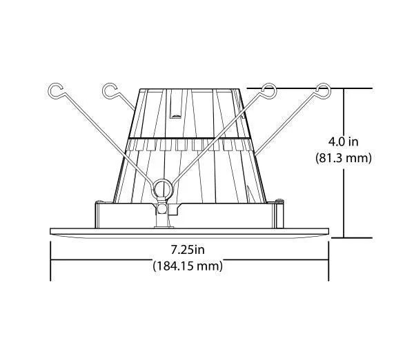 6 in. White Gimbal LED Recessed Downlight, 4000K