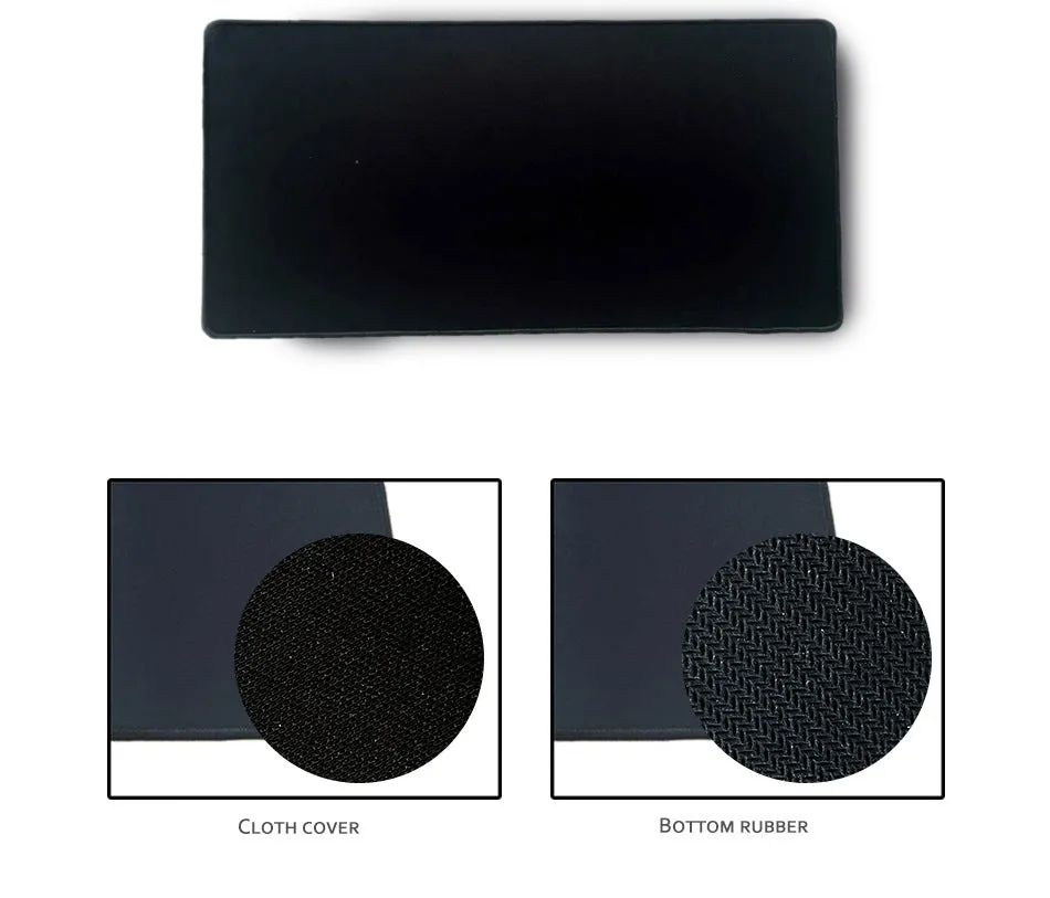 (60x30cm) XXL Gaming Anti-Slip Multifunctional Desk Mat / Mouse Pad - Black