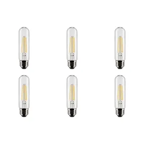 8W T10 LED - Clear - Medium base - 90 CRI - 2700K - 120V - 6-Pack