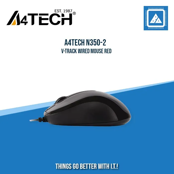 A4TECH N350-2 V-TRACK WIRED MOUSE RED