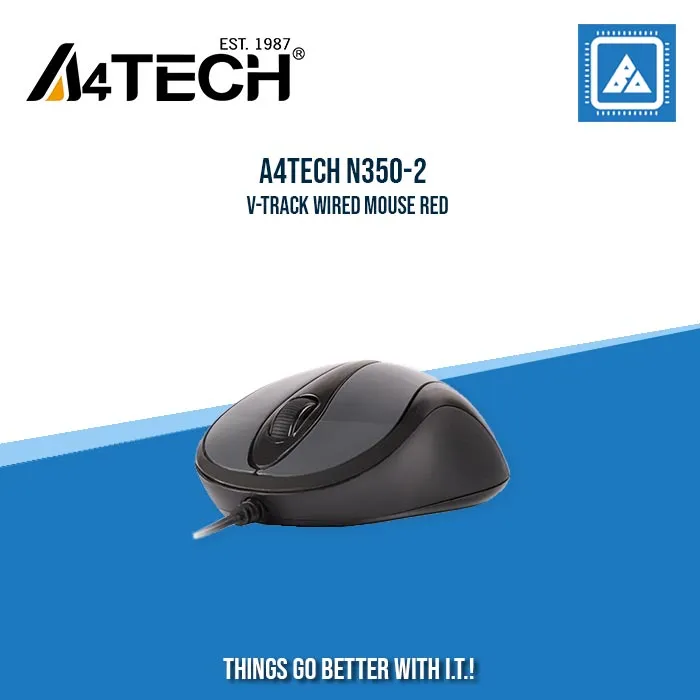 A4TECH N350-2 V-TRACK WIRED MOUSE RED