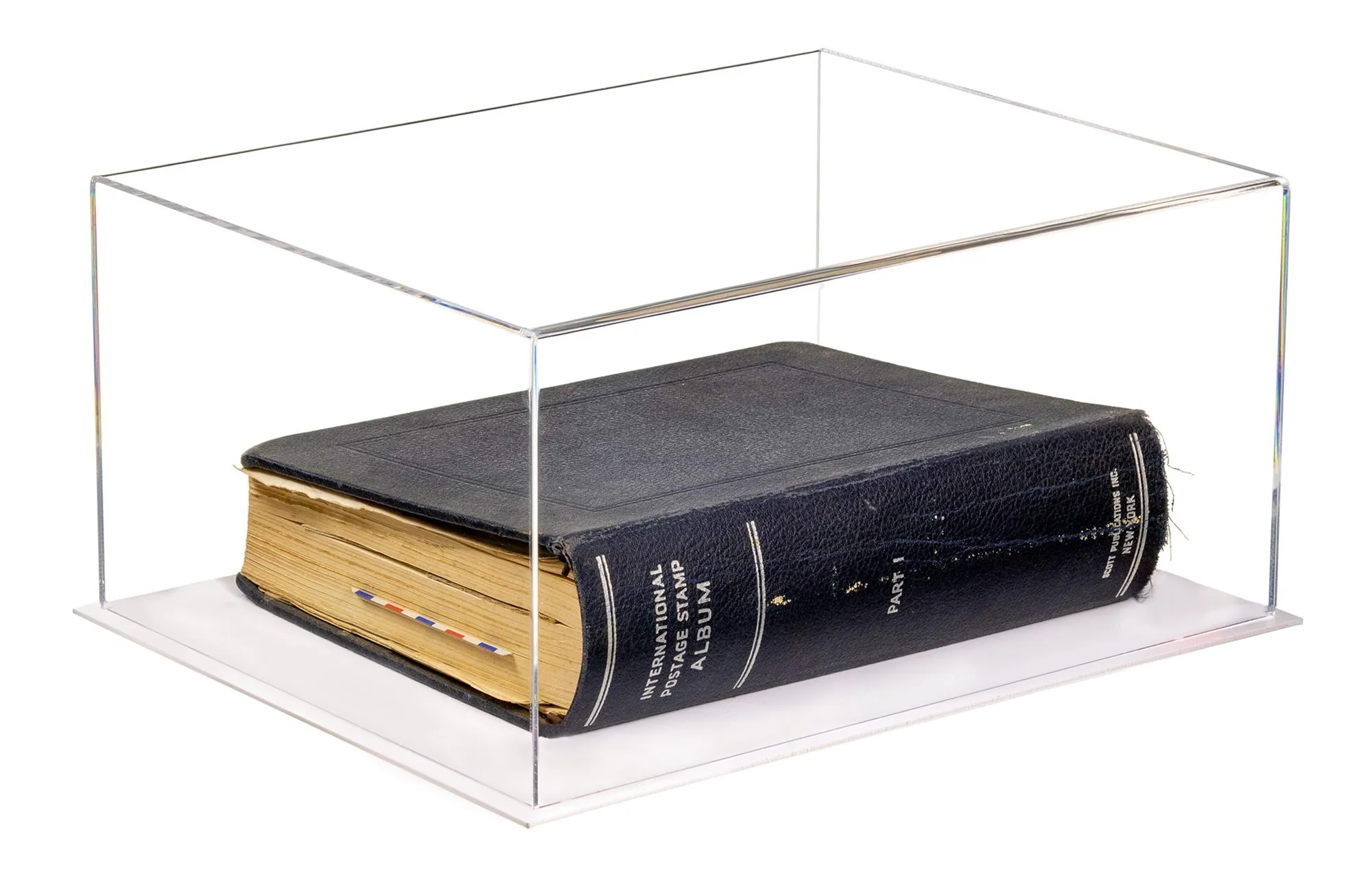 Acrylic Book Display Case with Risers 15.25 X 12 X 8 - Clear (A026/V12)