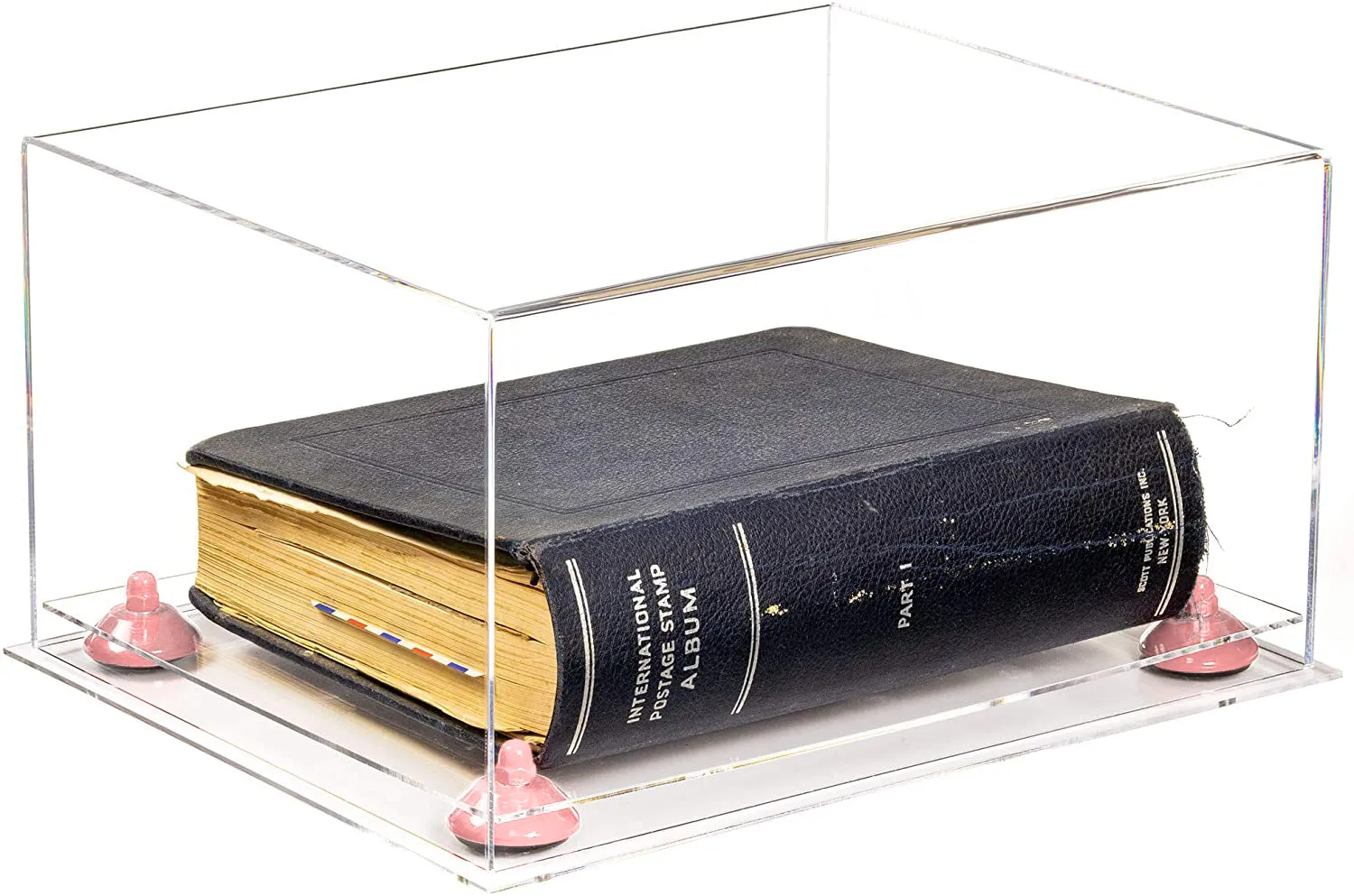 Acrylic Book Display Case with Risers 15.25 X 12 X 8 - Clear (A026/V12)