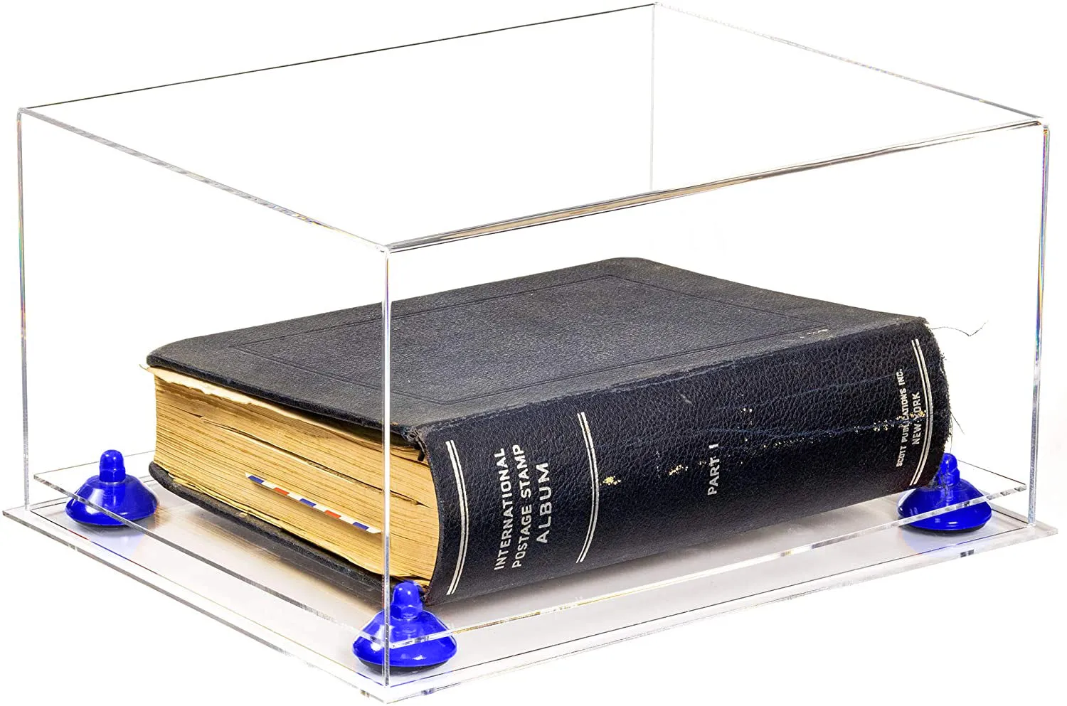 Acrylic Book Display Case with Risers 15.25 X 12 X 8 - Clear (A026/V12)