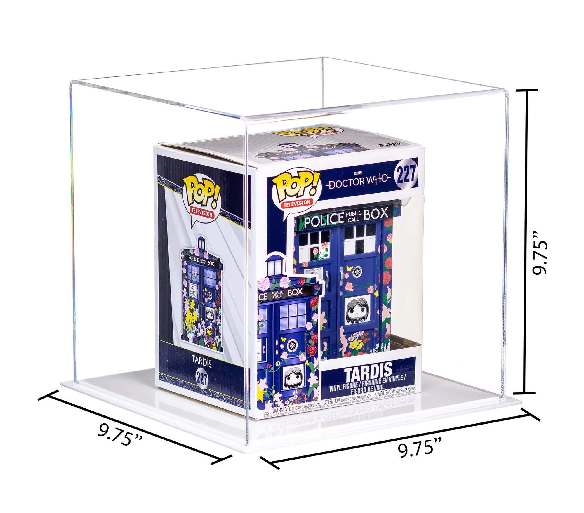 Acrylic Versatile Display Case 9.75 X 9.75 X 9.75 Clear (V02/A027)