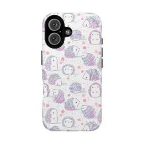 Adorable Hedgehog Pattern Phone Case for Spring