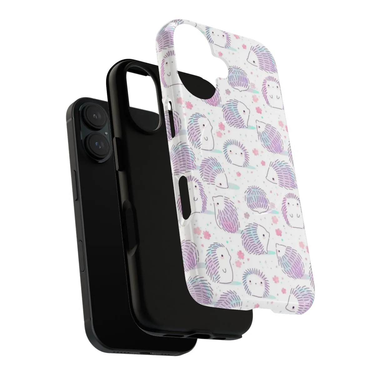 Adorable Hedgehog Pattern Phone Case for Spring