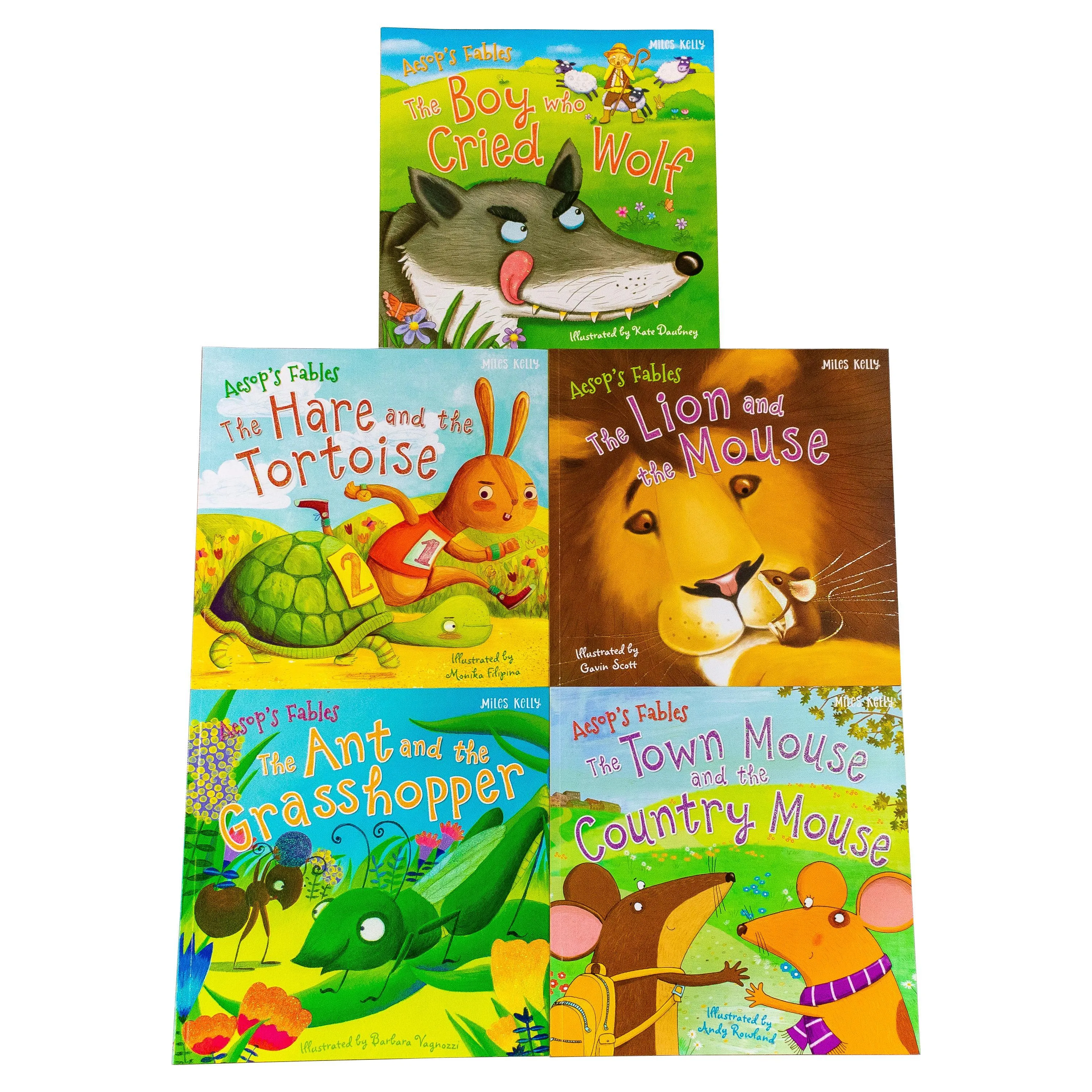 Aesop's Fables 5 Book Collection in a Bag - Ages 0-5 - Paperback