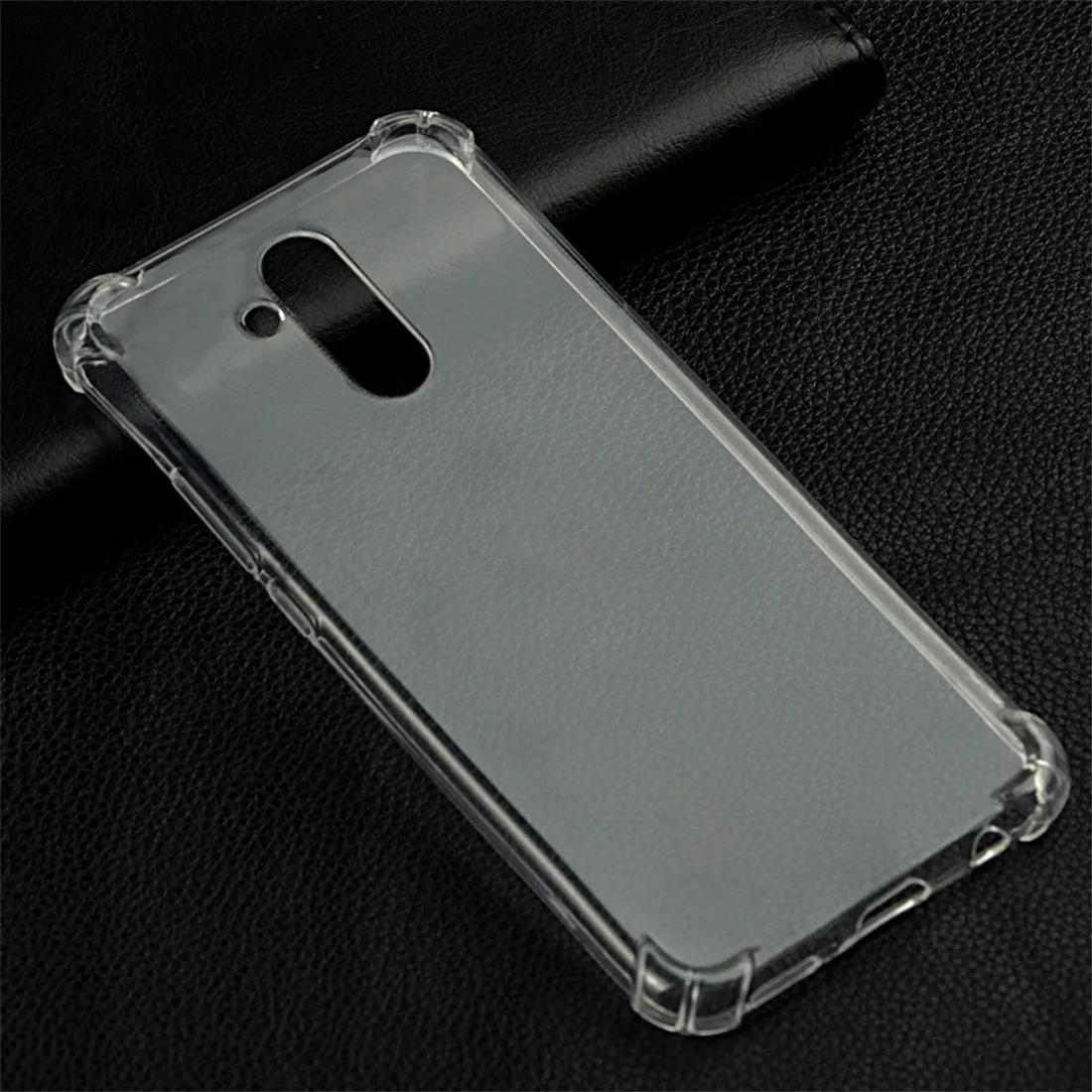 AMZER Pudding TPU Soft Skin X Protection Case for Huawei Mate 20 Lite - Crystal Clear