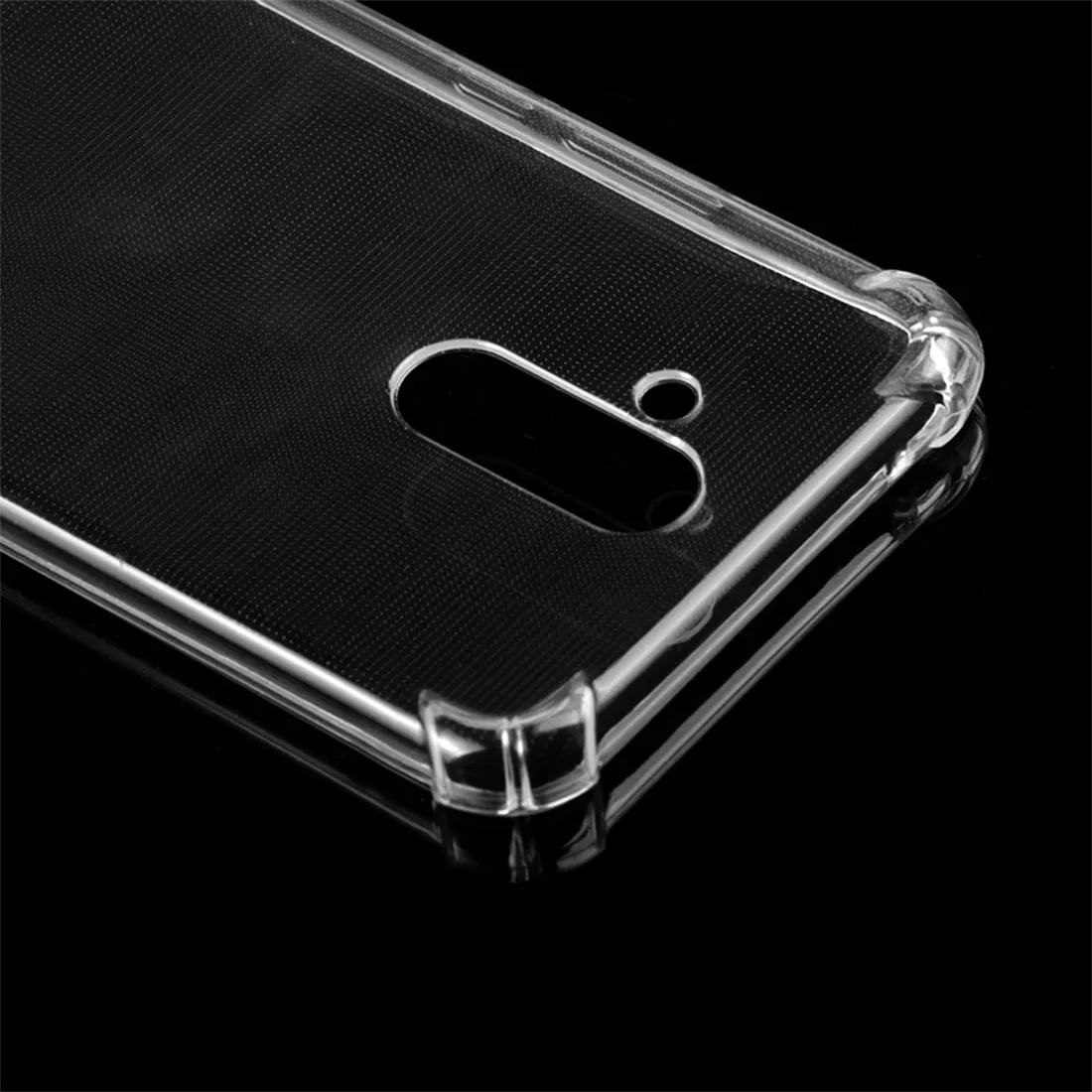 AMZER Pudding TPU Soft Skin X Protection Case for Huawei Mate 20 Lite - Crystal Clear