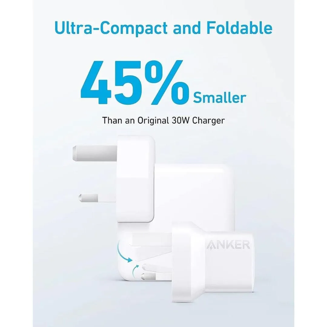 Anker 323 Charger 33W Wall Charger With USB-C to USB-C Cable - B2331