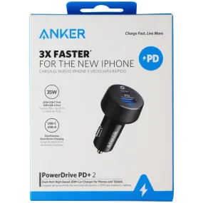 Anker 35W PowerDrive PD  2 Dual-Port High-Speed Car Charger