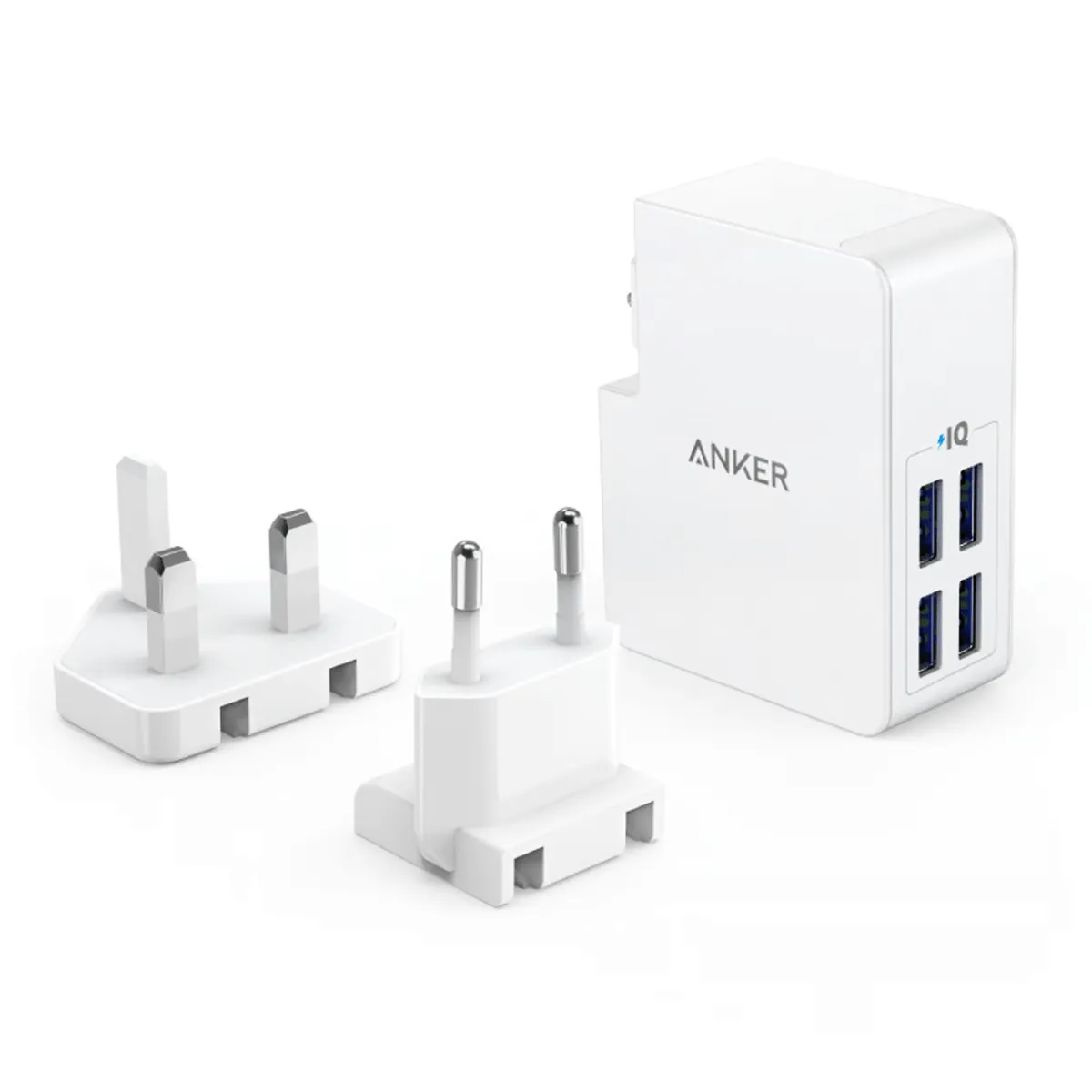 Anker PowerPort 27W 4-Port USB Interchangeable Adapter - A2042