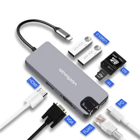 Armadura 8 in 1 USB-C 3.1 Hub Adapter