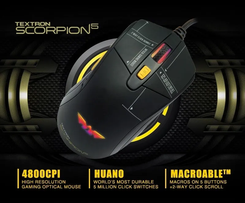 Armaggeddon Wired Gaming Mouse Scorpion 5 Pro