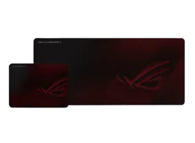 ASUS ROG SCABBARD II Gaming Mouse Pad, Medium 360x260mm   Extended 900x400mm Size, Water/Oil/Dust Respellent, Anti-Fray, Soft Cloth With Rubber Base