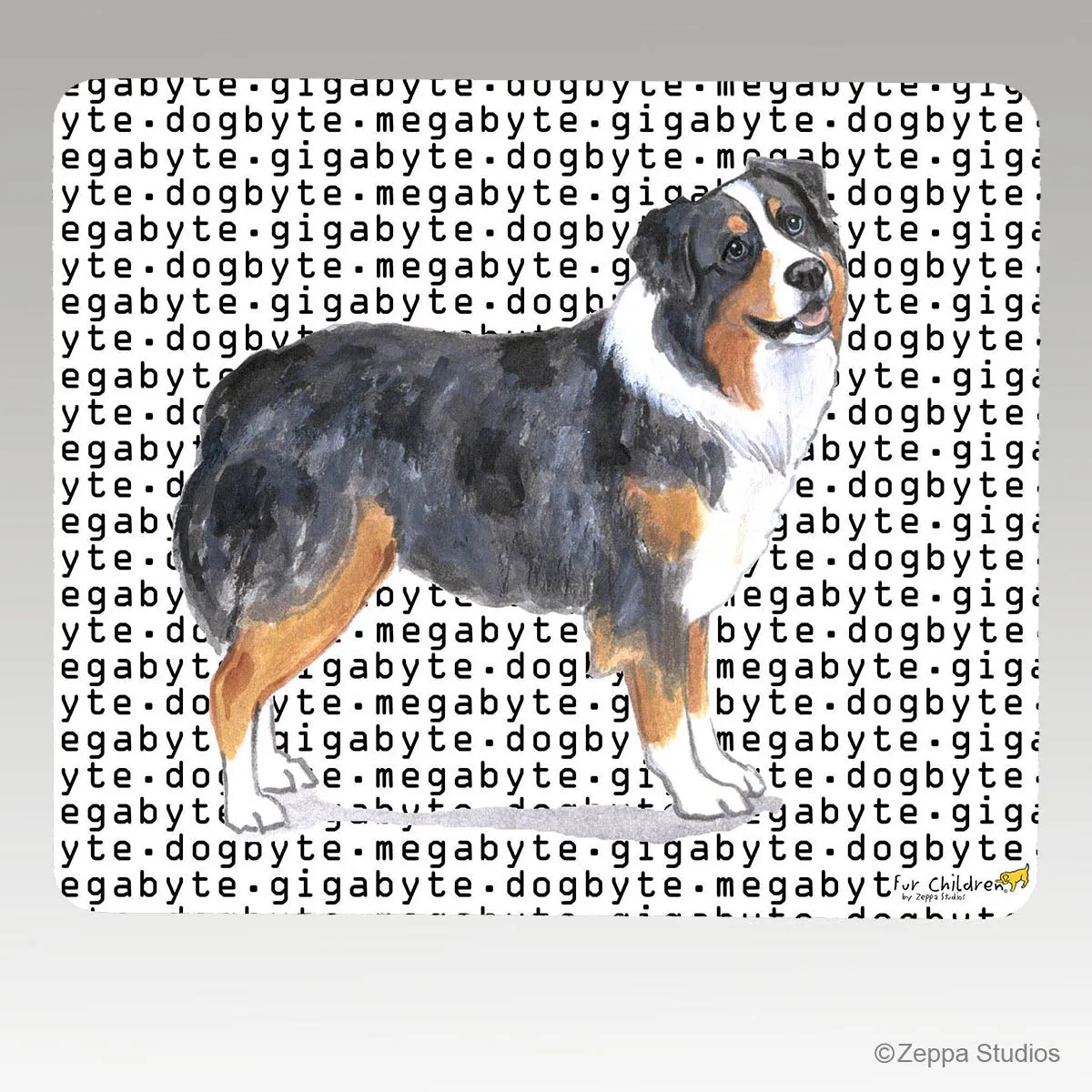 Australian Shepherd Megabyte Mouse Pad