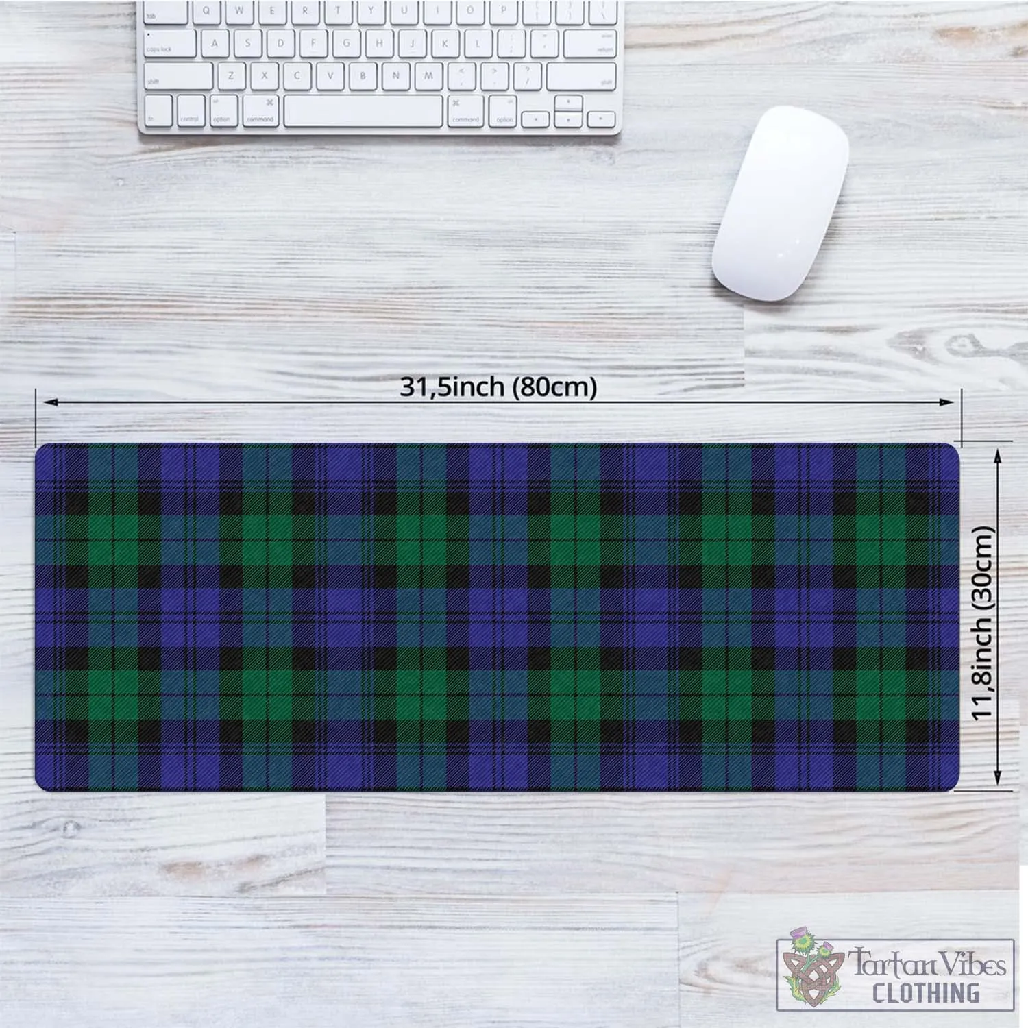 Black Watch Modern Tartan Mouse Pad