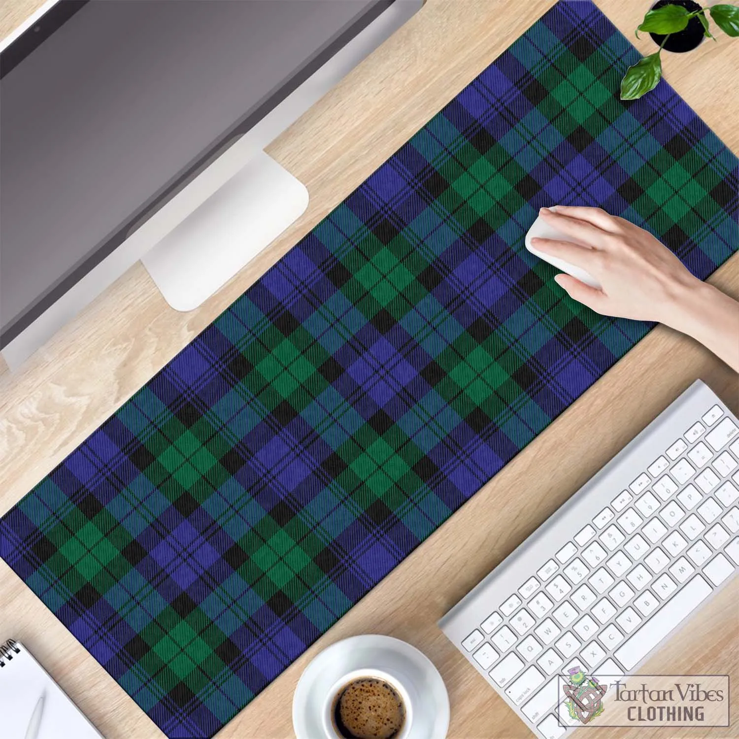 Black Watch Modern Tartan Mouse Pad