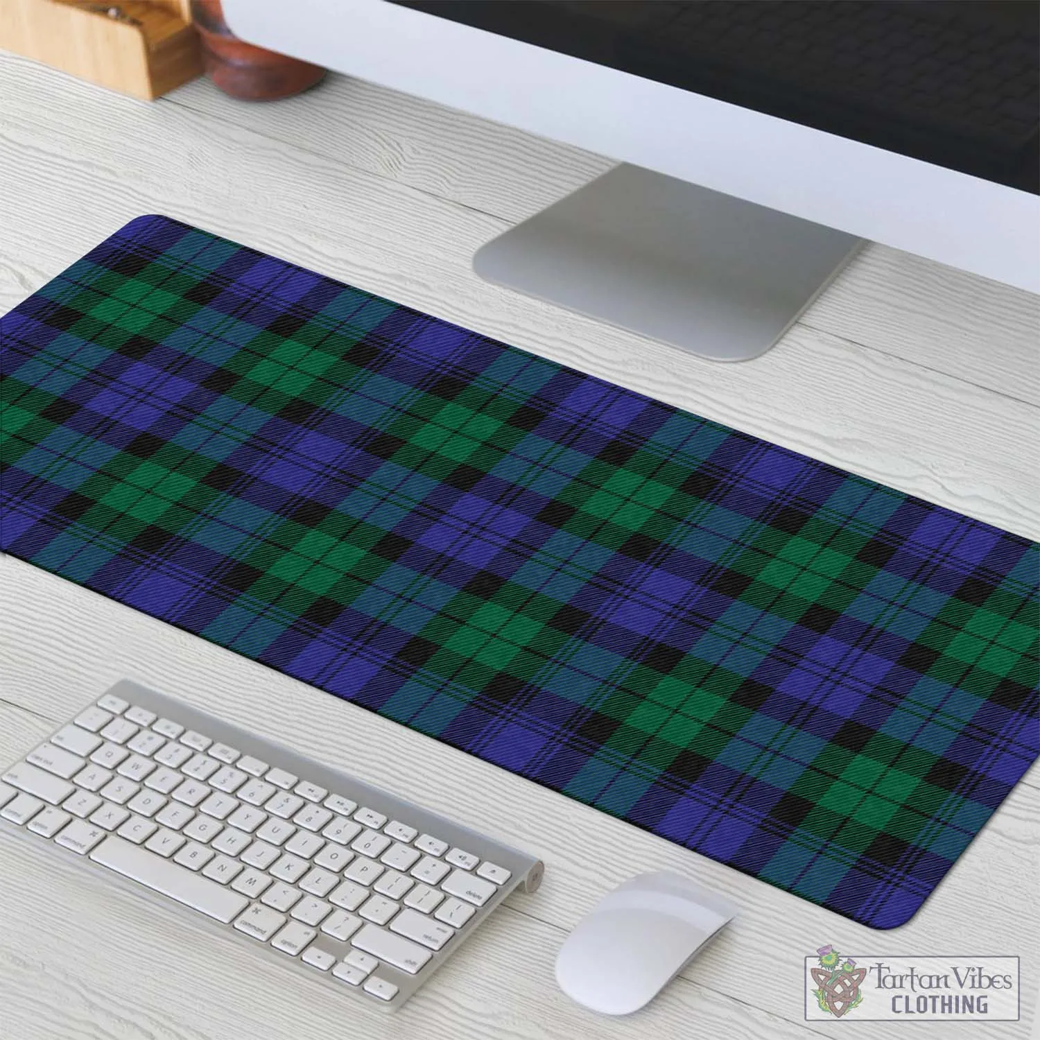 Black Watch Modern Tartan Mouse Pad