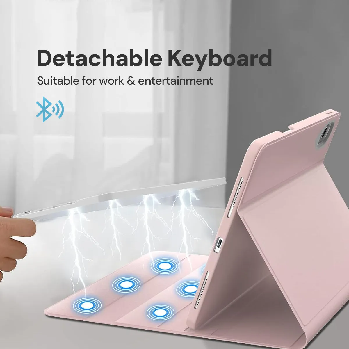 Bluetooth Keyboard With Case Cover Mouse For iPad 10th Gen 2022 10.9'' - Sky Blue