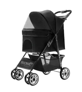 BNDC 102 Pram & Stroller For Dogs & Cats (Black)