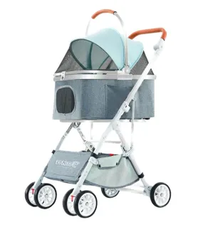 BNDC 103 Pram & Stroller For Dogs & Cats (Mint Green)