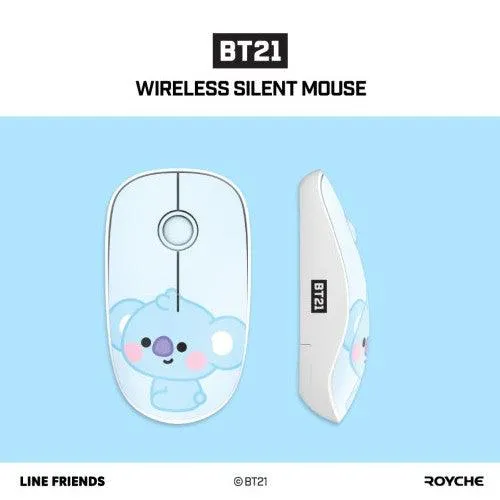 BT21 Baby Wireless Silent Mouse★ Noiseless Button/ BT21 Baby Character Design Mouse