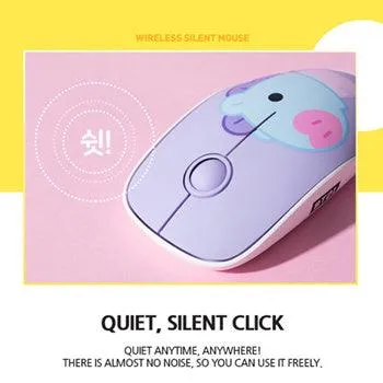 BT21 Baby Wireless Silent Mouse★ Noiseless Button/ BT21 Baby Character Design Mouse