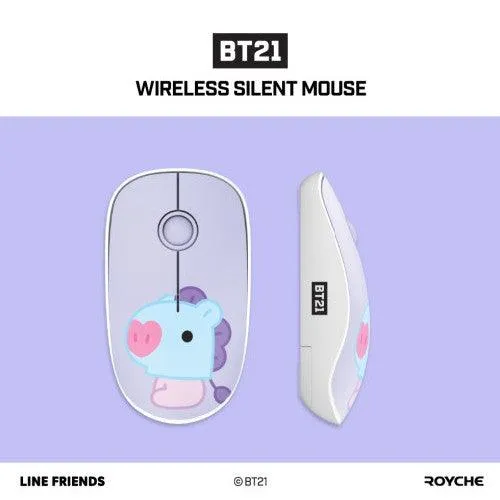 BT21 Baby Wireless Silent Mouse★ Noiseless Button/ BT21 Baby Character Design Mouse