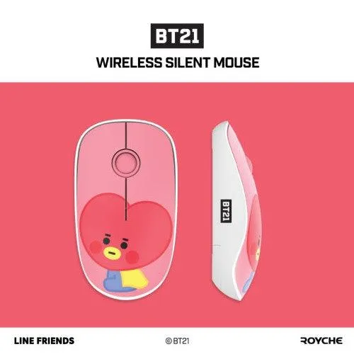 BT21 Baby Wireless Silent Mouse★ Noiseless Button/ BT21 Baby Character Design Mouse