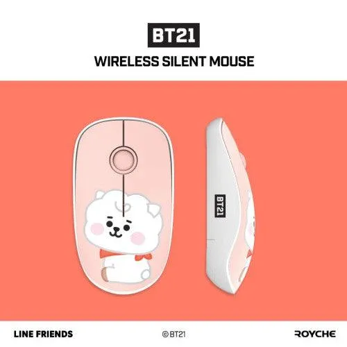 BT21 Baby Wireless Silent Mouse★ Noiseless Button/ BT21 Baby Character Design Mouse