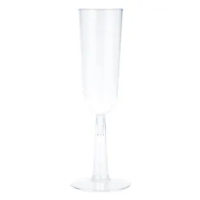 Bulk Clear 7 oz Plastic Champagne Flutes (48 per Case)