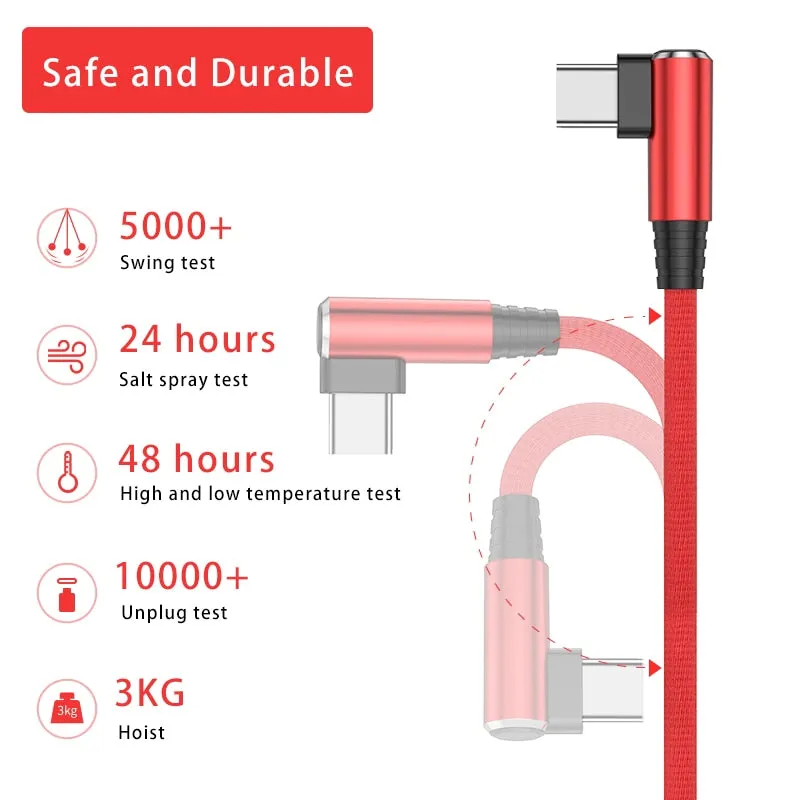 Cable Charger Type-C Usb-A For Samsung Huawei Xiaomi Smart Phone