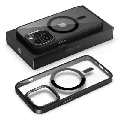 Camera Metal Ring Reflect Frame Clear Case with MagSafe | IPhone