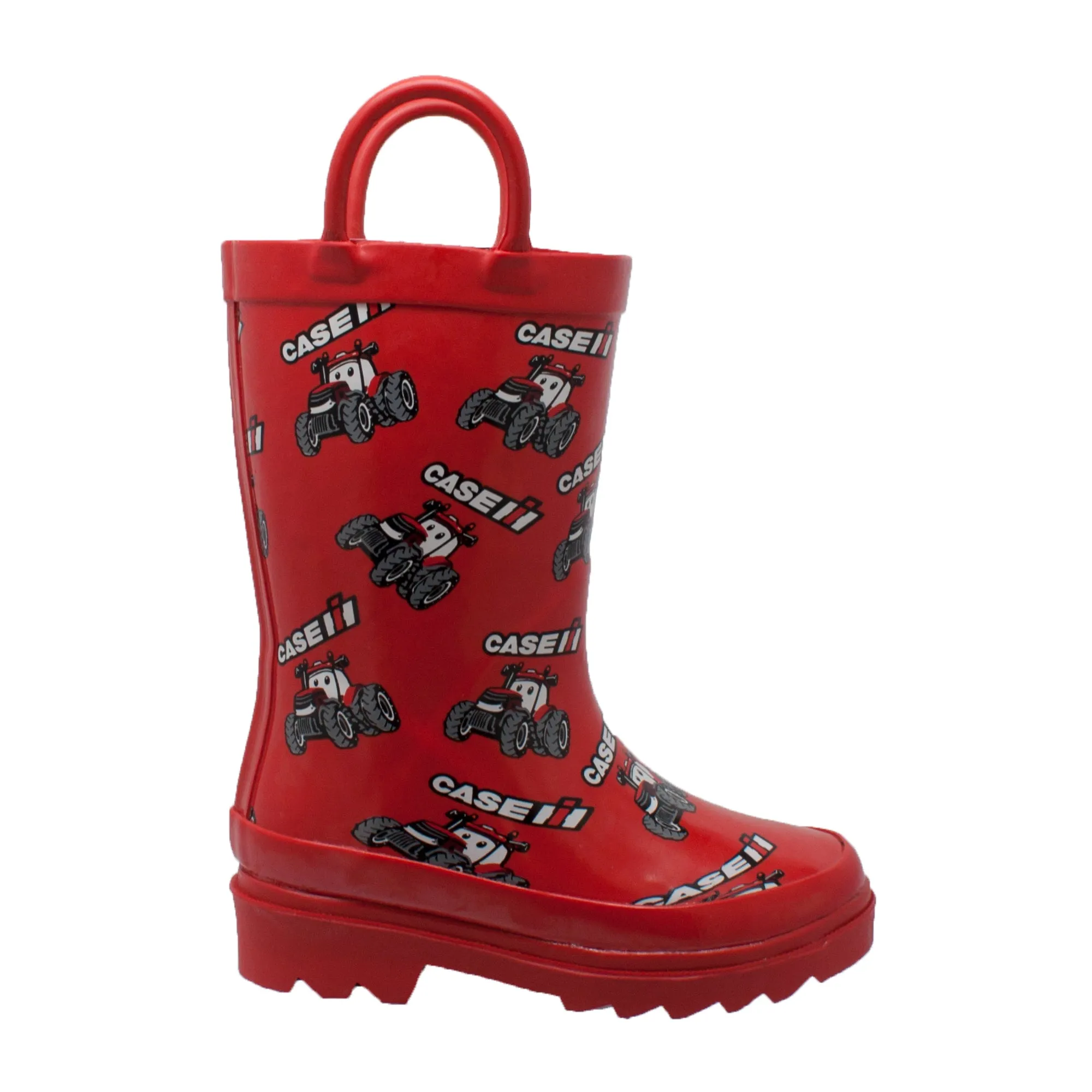 Case IH Kids Girls Red Rubber Work Boots