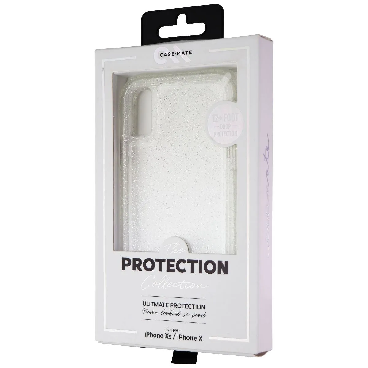 Case-Mate Protection Collection Case for iPhone Xs/X - Crystal Clear/Glitter