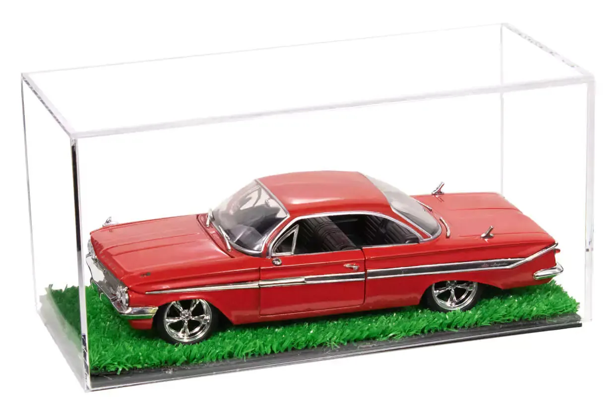 Clear Acrylic Diecast Model Car Display Case with Shelves