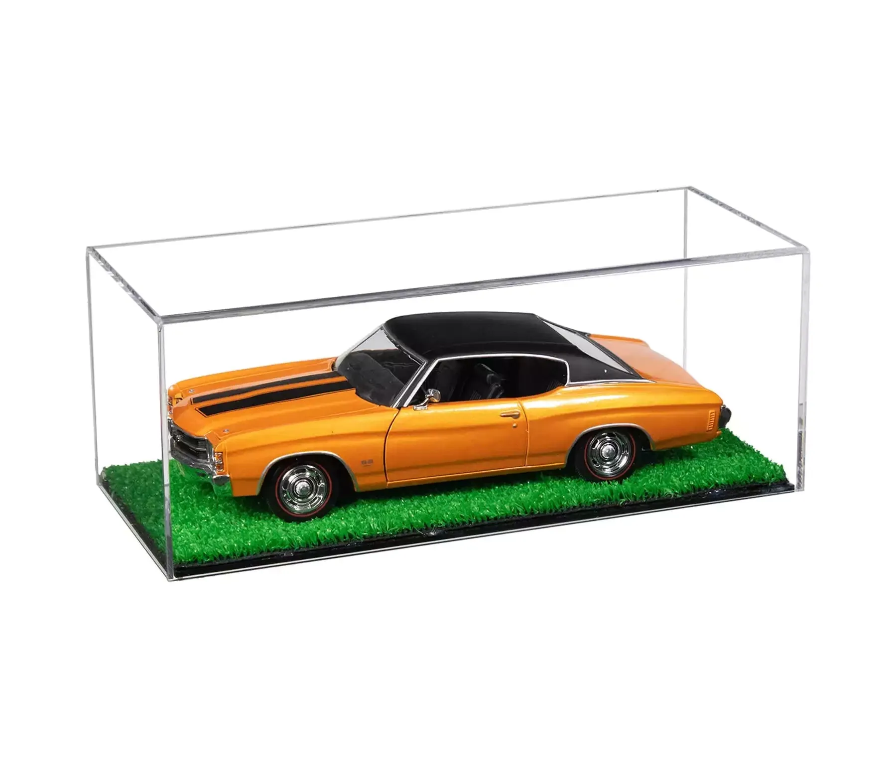 Clear Acrylic Diecast Model Car Display Case with Shelves