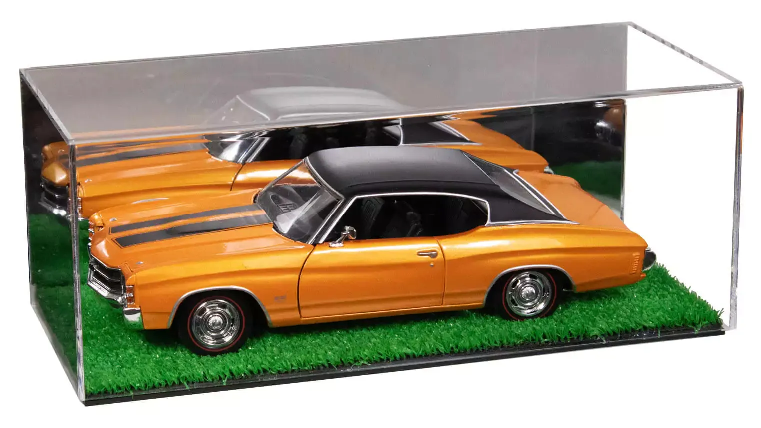 Clear Acrylic Diecast Model Car Display Case with Shelves