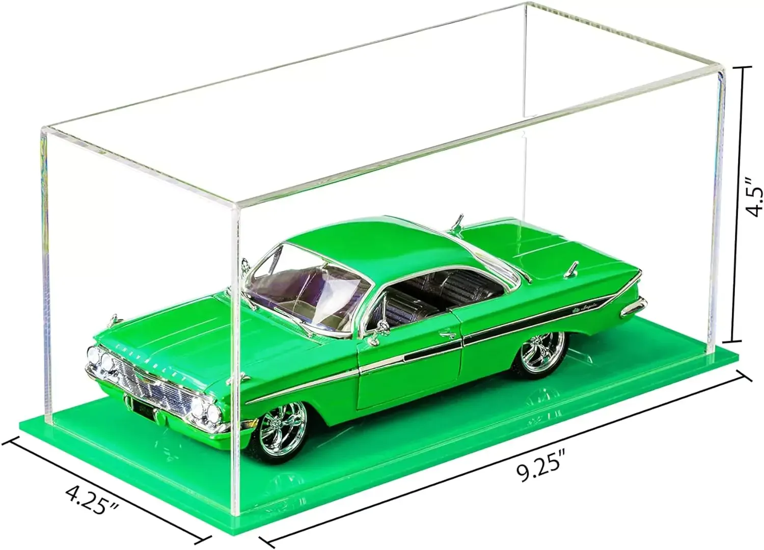 Clear Acrylic Diecast Model Car Display Case with Shelves