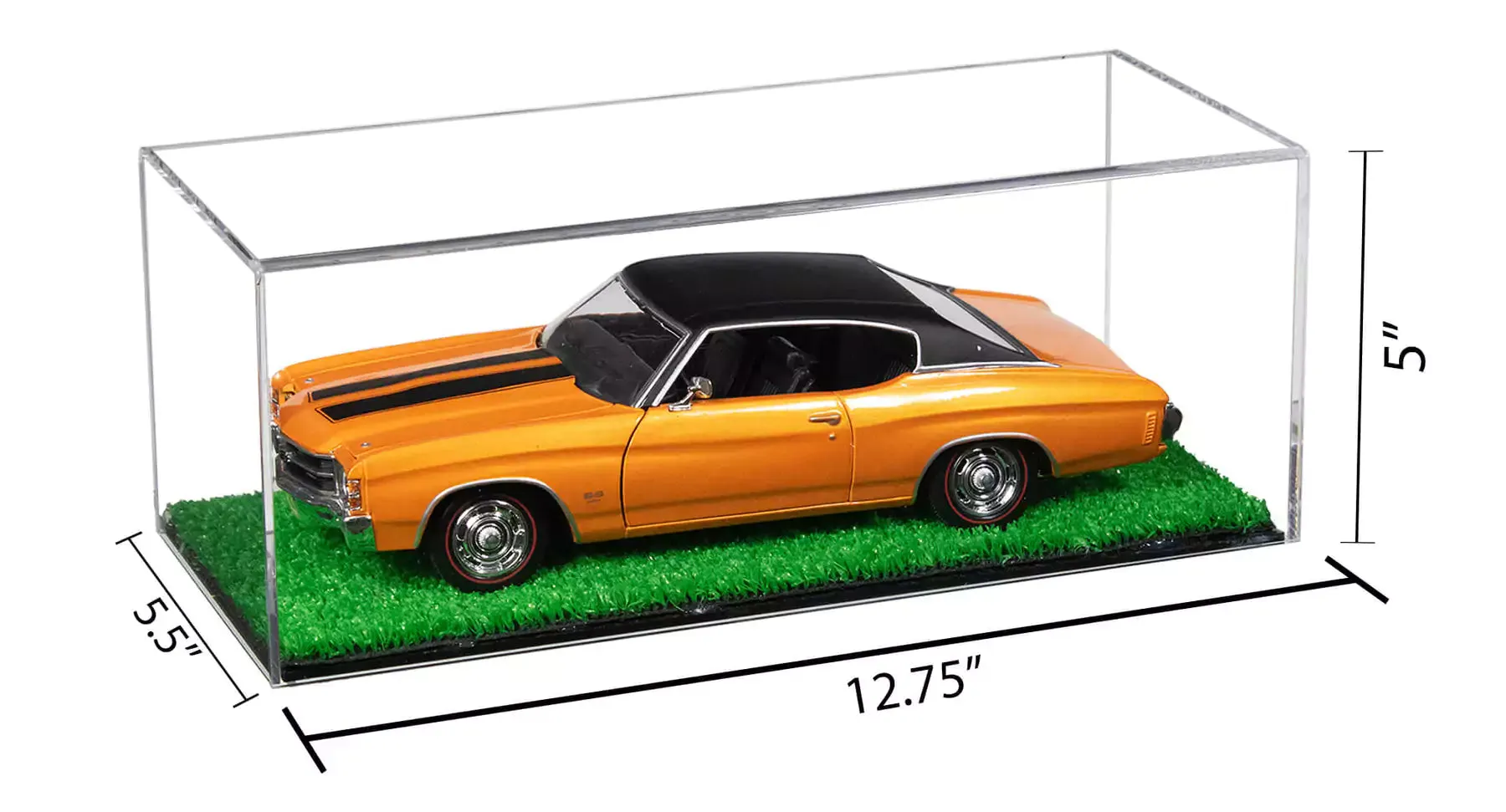 Clear Acrylic Diecast Model Car Display Case with Shelves