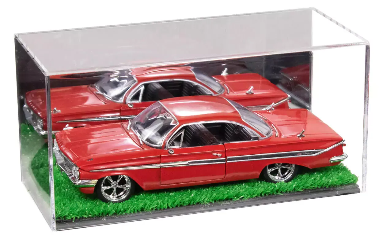 Clear Acrylic Diecast Model Car Display Case with Shelves